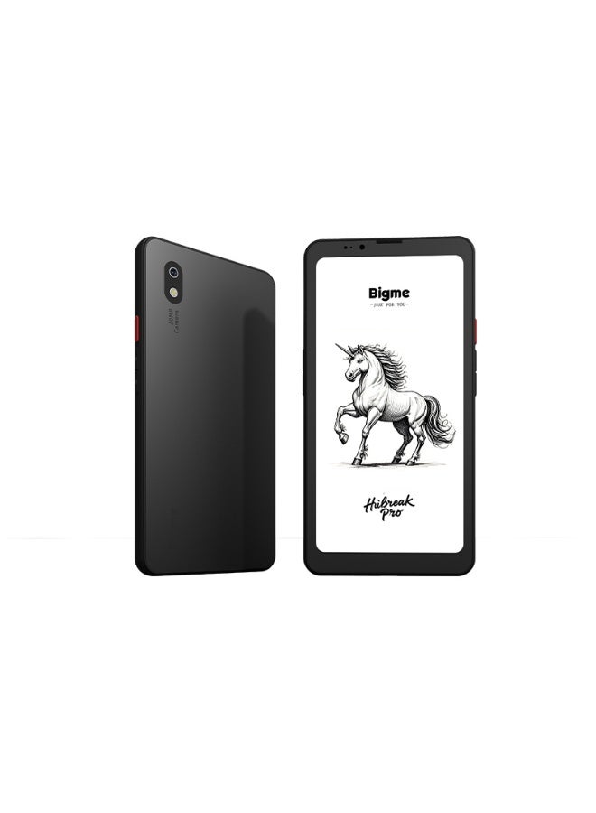 Bigme Hibreak pro black 6'' epaper 4G/5G Android 14 eink reader with 4G/5G Connectivity 8+256GB storage with NFC and fast charging face recognition mini ebook reader with 4G/5G connectivity and dual adjustable front light - Image 1